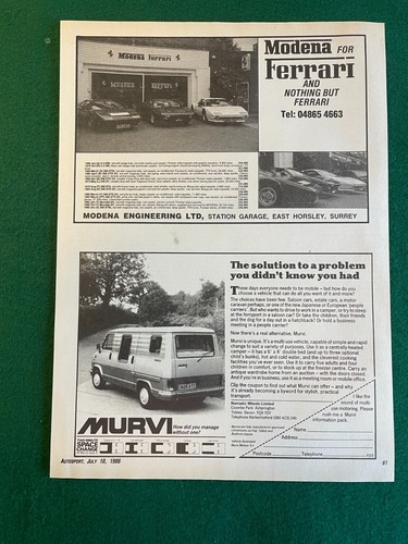 Modena ferrari murvi camper - ferrari,